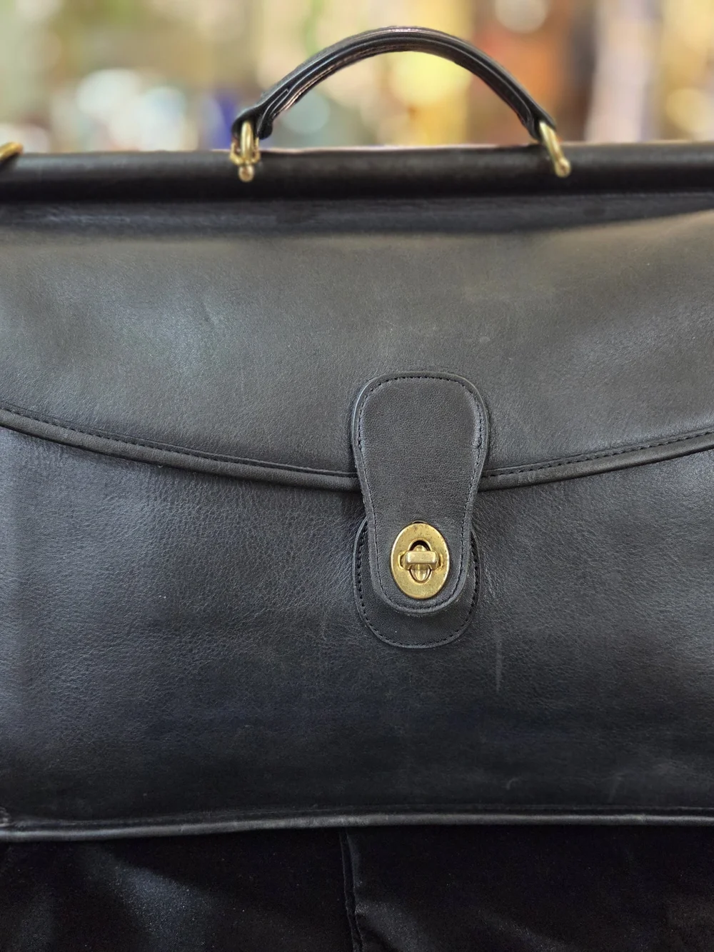 Coach Beekman Briefcase with Brass Hardware